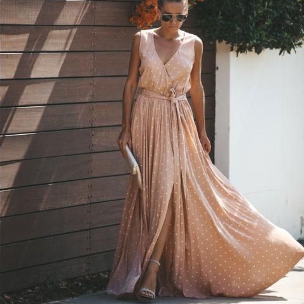 Polka dot maxi